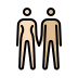 woman and man holding hands, light skin tone, medium-light skin tone